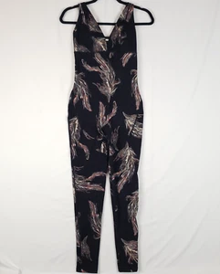 Free People Good Karma Einteiler Body Anzug Damen Small Schwarz Neu mit Etikett - Bild 1 von 13