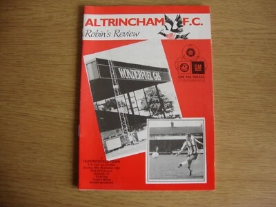 1990/1 Altrincham v Huddersfield Town - FA Cup 1st Round - Excellent Condition - Image 1 of 3