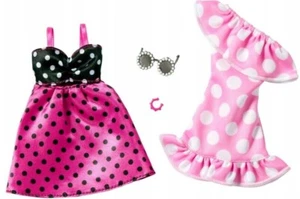 BARBIE DOLL CLOTHES 2-pack polka dot dress Mattel HYV04 - Bild 1 von 1
