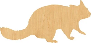 Racoon 1 Laser Cut Out Wood Shape Craft Supply - Woodcraft Cutout - Picture 1 of 1