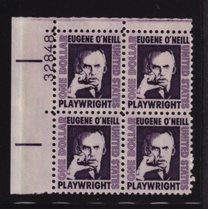 1967 $1 EUGENE O'NEILL Sc 1294a MNH tagged, shiny gum 32848 UL Typical - Picture 1 of 1