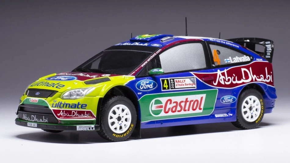 Ixo Model FORD FOCUS RS WRC N.4 RALLY SARDINIEN 2009 LATVALA/ANTILLA 1:24 - Imagen 1 de 1