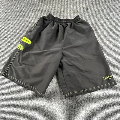 Pantalones Cortos Para Hombres XL Elite Negro Poliéster Ropa Deportiva Cintura Elástica Corbata Foto 1 de 4