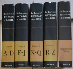 Interpreter's Dictionary Of The Bible (1962) 4 Volumes + Supplementary Volume - Picture 1 of 5