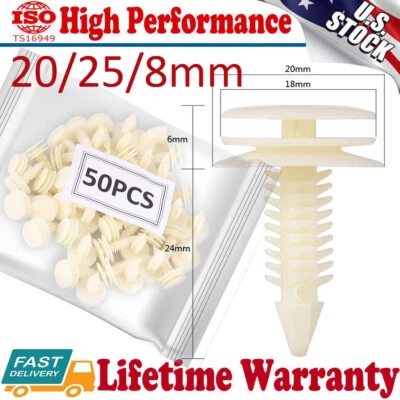 50 clips de plástico para sujetadores de panel de moldura de puerta para Chevrolet GMC S10 EE. UU. Foto 1 de 4