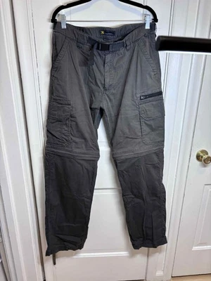 B.C. Pantalones Convertibles Clothing Co Para Hombre Talla L (36) x 43 Alto Oliva Cremallera Pierna Foto 1 de 3