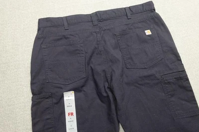 Carhartt FR Pants Womens 18 Regular Blue Flame Resistant Work Utility Canvas NWT - Image 1 of 4