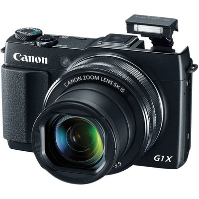 Canon PowerShot G1X Mark II Digital Camera 12.8MP Viewfinder Wi-Fi Ready AF Lock - Image 1 of 4