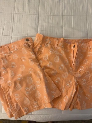 Dos pares de pantalones cortos Southern Proper Melocotón/Coral Oyster Shell para hombre talla 36  Foto 1 de 4