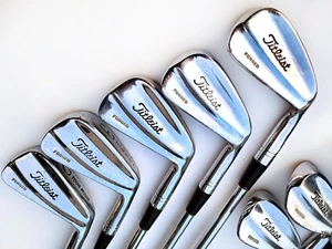 Titleist Forged Tour Model 2 - PW Irons Set Crossline Grip Stiff Flex 1980's - Picture 1 of 11