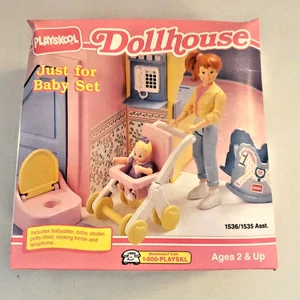 Playskool Casa de Muñecas Solo Para Bebé Conjunto Bebé Niña Adolescente Niñera Nueva Caja - Imagen 1 de 13