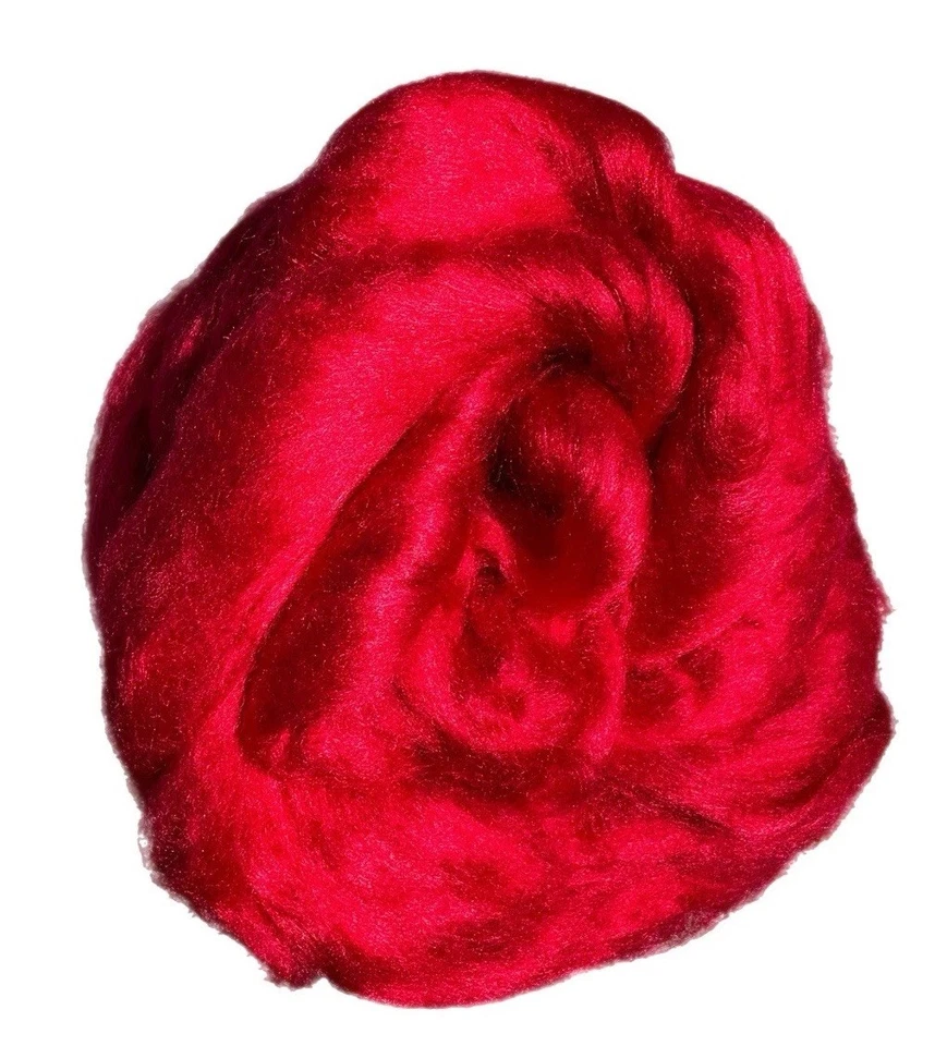 Fibra itinerante superior tipo viscosa de bambú “rojo egipcio” 1 oz Foto 1 de 1