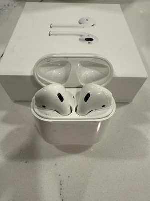 Apple AirPods 2 (2019) With Charging Case (Lightning Connection) - Original Box - Image 1 of 4