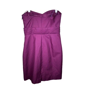 J. Crew Neu mit Etikett trägerloses Kleid lila Herzausschnitt Cocktail Partykleid Größe 10 - Bild 1 von 9