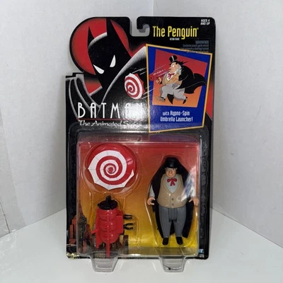 Batman El Pingüino Serie Animada con Lanzador de Paraguas Hypno-Spin 1992 Foto 1 de 4