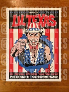 SIGNED Lil Texas Hollywood Palladium Poster 4/19 - Picture 1 of 2