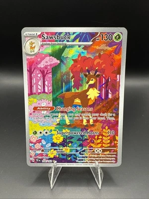 Sawsbuck 166/162 SV05: Temporal Forces Holo - Image 1 of 2