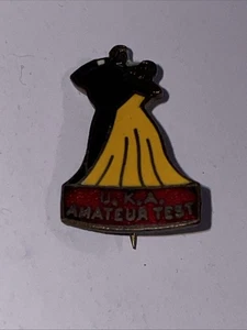 Mediados del siglo XX UKA UK Alianza Baile de Salón Prueba Amateur ~ Dorado y Esmaltado - Imagen 1 de 7