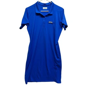 Columbia Women Athletic Athleisure PFG Dress Pockets Medium Cobalt Omni Shade - Picture 1 of 11