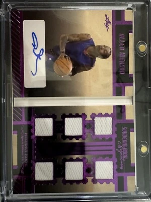 2023 Allen Iverson Leaf Souvenir Signatures Book #SBS-AI1 02/10 Rare - Image 1 of 2