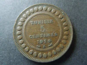 J1454   TUNISIA  1914  A  5  CENTIMES   GOOD  GRADE - Picture 1 of 2