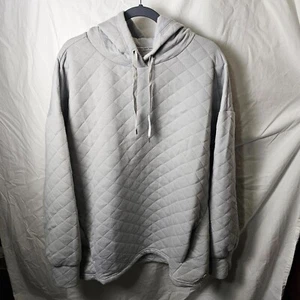Sudadera con capucha para mujer Jones New York talla 3X gris acolchada LS bolsillos con cordón nueva con etiquetas - Imagen 1 de 10