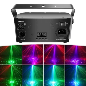 Proyector láser DMX iluminación de escenario haz estroboscópico DJ disco fiesta efecto de luz RGB - Imagen 1 de 10