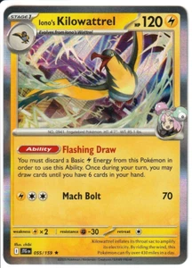 Pokemon Iono’s Kilowattrel 055/159 Holo Holo Rare Journey Together NM - Bild 1 von 2