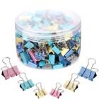 150 Pieces Binder Clips Paper Clamp Clips Assorted Sizes (Multicolor)