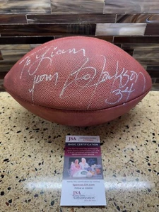 Bo Jackson Autograph Signed Wilson Duke Football JSA COA - Picture 1 of 6