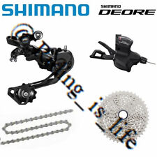 SHIMANO Deore 1x10 Velocidad Mountain Bike Groupset SL-M6000 derecho +RD-M6000 W/CS-M4100 42T 4Pc