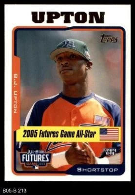 2005 Topps Update #213 B.J. Upton All-Star Futures Rays 8 - NM/MT - Image 1 of 2