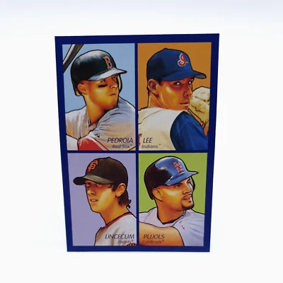 2009 Upper Deck Goudey 4-in-1 Blue Border 35-96 Pedroia Lee Lincecum Pujols - Image 1 of 2
