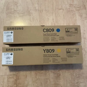 Samsung C809 Cyan & Y809 Yellow Toner Cartridges - Bild 1 von 6
