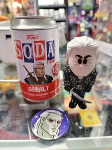 Funko Vinyl Soda The Witcher Geralt Metallic CHASE /1,600 w/ Disc/Can - Picture 1 of 2