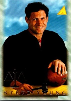 1995 Pinnacle #192 Steve Young Football card 7EEE - Image 1 of 2
