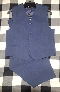 BOYS VEST AND PANT SUIT VAN HEUSEN VEST XL18 PANTS SIZE 14 Worn Once - Picture 1 of 3