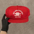 Vintage J&h Brickwork Trucker Cap S/M Men's Red