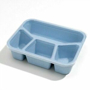 4 Compartments Lunch Box for Kids Adult Food Container Bento Storage Box Hygiene