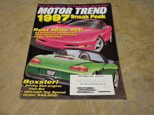 September 1996 Motor Trend Magazine 1997 Sneak Peek - Boxster - Picture 1 of 3