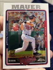 2005 Topps Chrome #368 Joe Mauer Rookie Gold Cup Twins Mint Condition