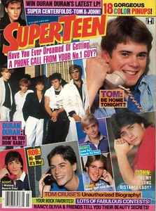 SuperTeen Magazine March 1984 Duran Tom Cruise Michael J Fox Rob Lowe Menudo - Picture 1 of 21