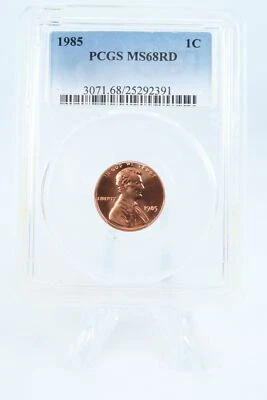 1985-P PCGS MS68RD Lincoln Memorial Cent Business Strike 1C - Image 1 of 2