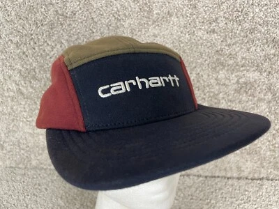 Boné de beisebol masculino Carhartt alça fivela OSFA bordado tricol multicolorido - Imagem 1 de 4