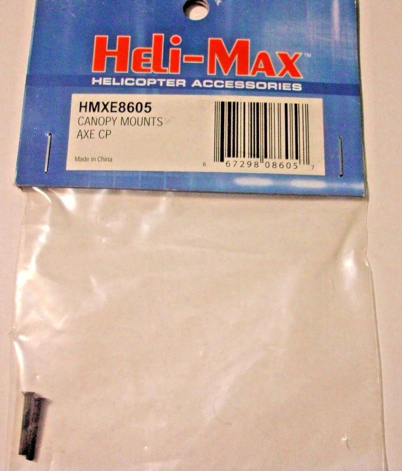 HELI-MAX Canopy Mounts HMXE8605 Axe CP Helicopter RC Radio Controlled Part NEW - Image 1 of 1