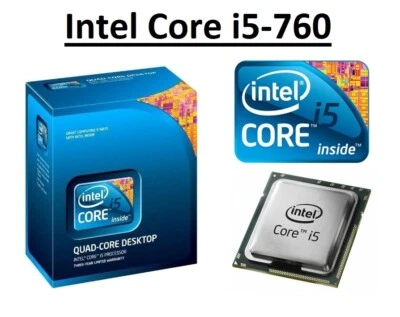 Intel Core i5-760 SLBRP 2.80 - 3.33GHz, 8MB, 4 Core, Socket LGA1156, 95Watt CPU - Image 1 of 4