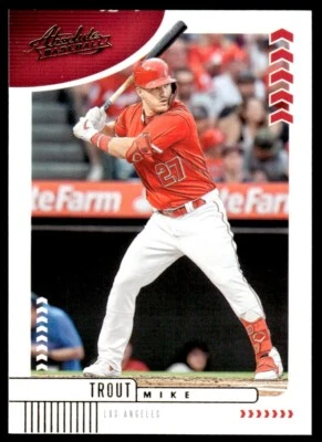 2020 Panini Absolute Mike Trout Los Angeles Angels #98 R127 - Image 1 of 2
