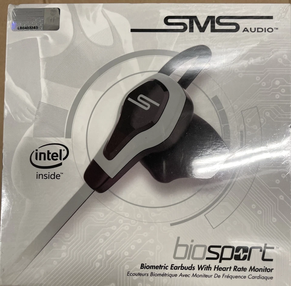 Auriculares biométricos SMS Audio biosport con monitor de ritmo cardíaco color negro (nuevos) Foto 1 de 1