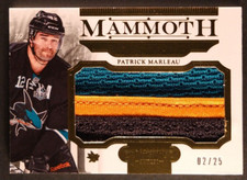 PATRICK MARLEAU 2013-14 PANINI DOMINION MAMMOTH 13-14 NO M-PU PATCH 02/25  34460