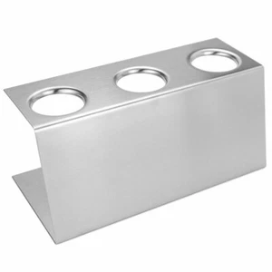 Supporto per sacchetti di ghiaccio 3 sacchetti di ghiaccio foro Ø46 mm supporto per cialde di ghiaccio supporto per cialde di ghiaccio gelateria - Foto 1 di 3